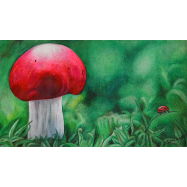 Red Headed Mushroom
