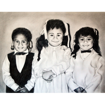 Three cousins. Good old days.